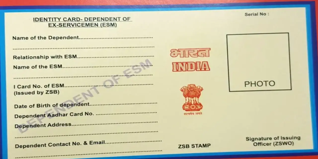 Ex-Servicemen I Card Registration